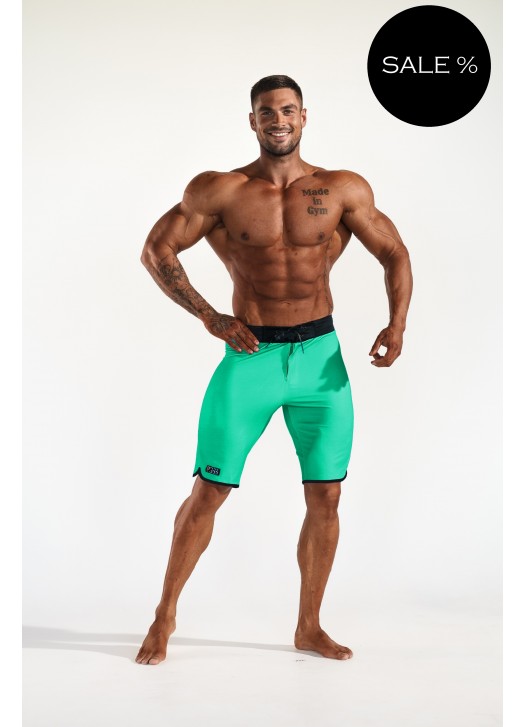 Men's Physique Shorts – Menthol  (bottom borders)